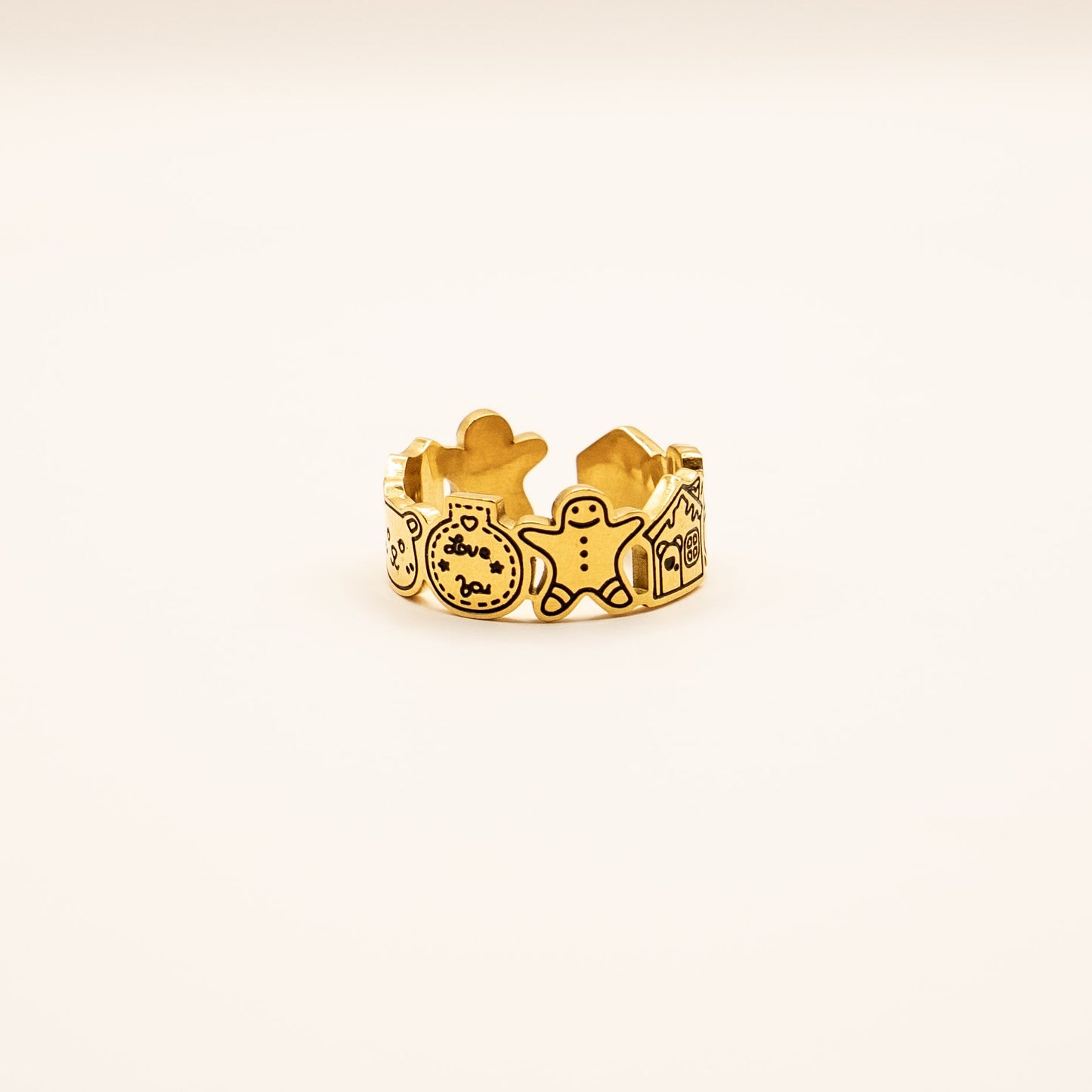 Gold Christmas Ring